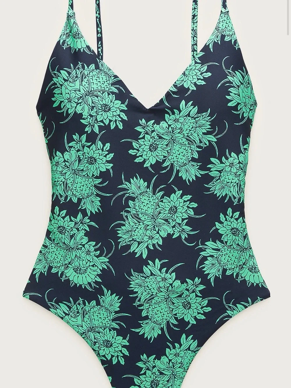 J. crew Lana classic sculpt one piece swimsuit pineapple